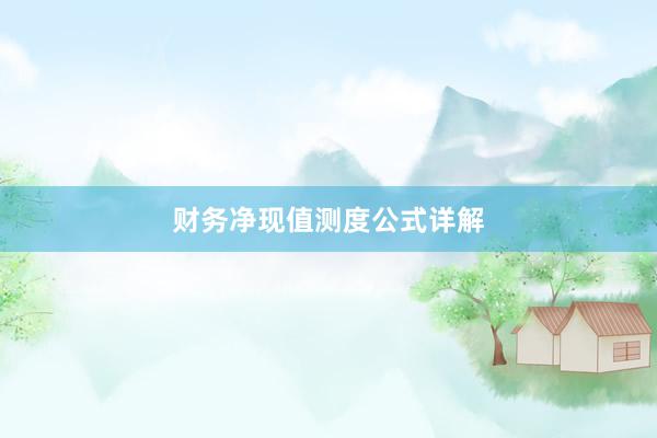 财务净现值测度公式详解